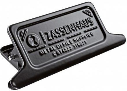 Zassenhaus Klips Do Torebek Metal 11,5X3,5 4,5Cm Czarny (073058Cza)