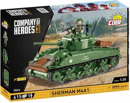 Cobi Klocki 3044 Czołg Sherman M4A1 Company Of Heroes 615El.