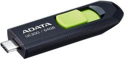 Adata Flashdrive Uc300 64GB Usb 3.2 Black&Green (ACHOUC30064GRBKGN)