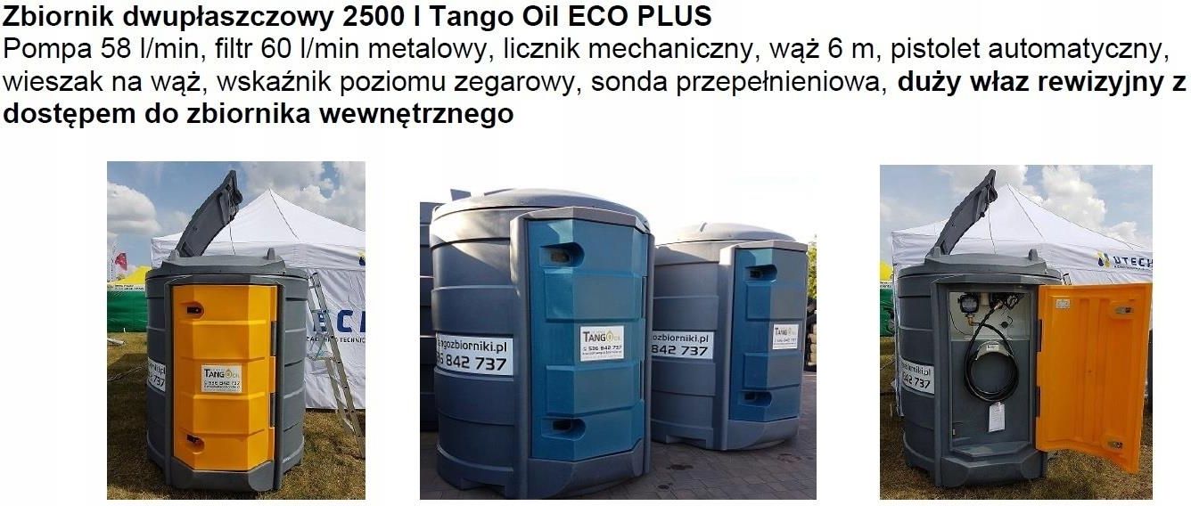 Urządzenie rolnicze Zbiornik Dwupłaszczowy TangoOil 2500L Eco Plus