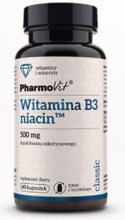 Pharmovit Witamina B3 Niacin Niacyna 500 Mg 60 Kaps