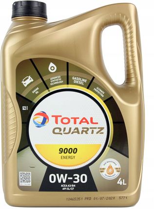 Total Quartz 9000 Energy 0W30 A3/B4 4L