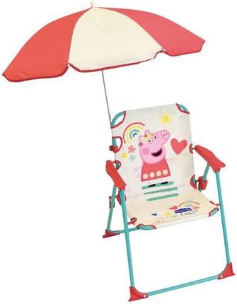 Fun House Peppa Pig Składane Krzesło Kempingowe Z Parasolem Wys.38,5xSzer.38,5xGł.37,5cm