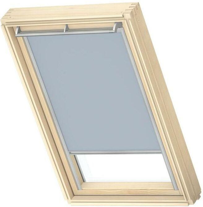 Velux Roleta Zaciemniająca Do Okna Dachowego 78X140 Cm Błękitna Z Białą