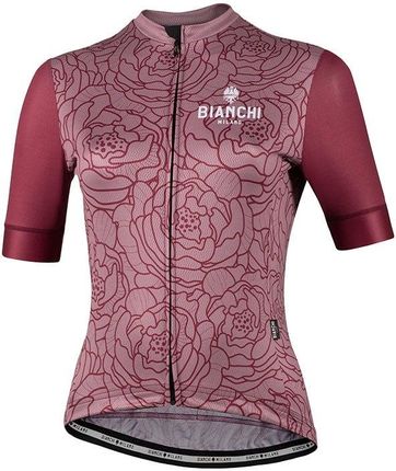 Bianchi Milano Koszulka Kolarska Sosio Lady Fioletowy S
