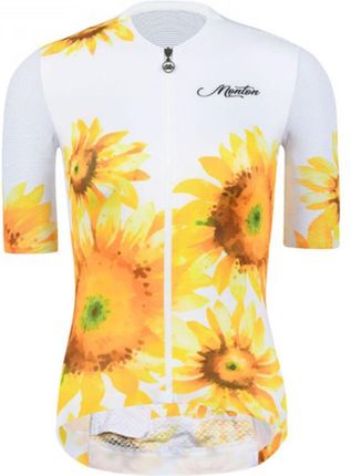 Monton Koszulka Kolarska Sunflower Lady Biały/Żółty S