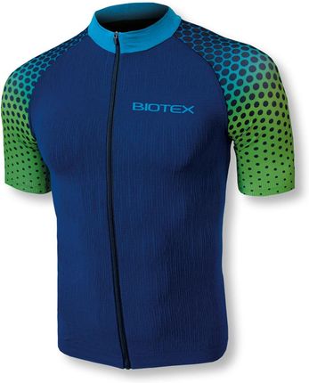 Biotex Koszulka Kolarska Smart Niebieski/Zielony Xs S