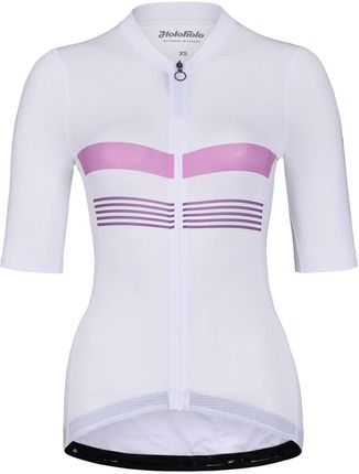 Holokolo Koszulka Kolarska Sporty Lady Biały/Różowy Xs