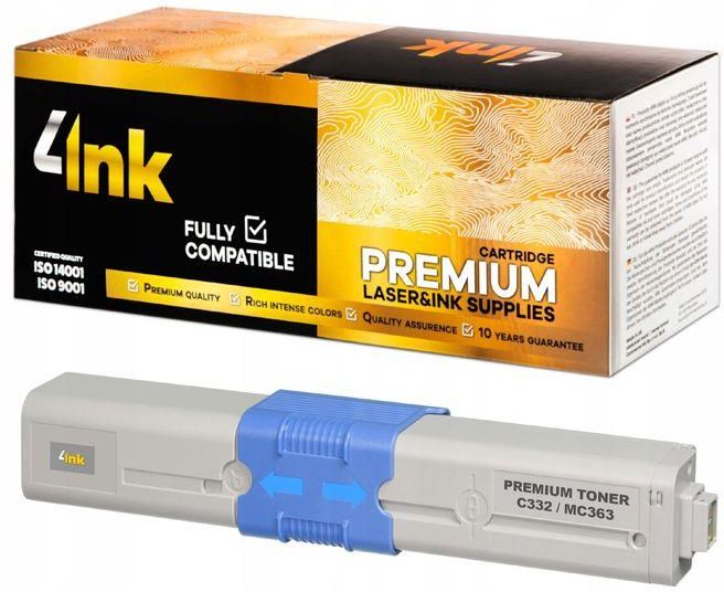 4INK TONER DO OKI C332 C332DN MC363 MC363DN CYAN XL ® KUP TERAZ ...