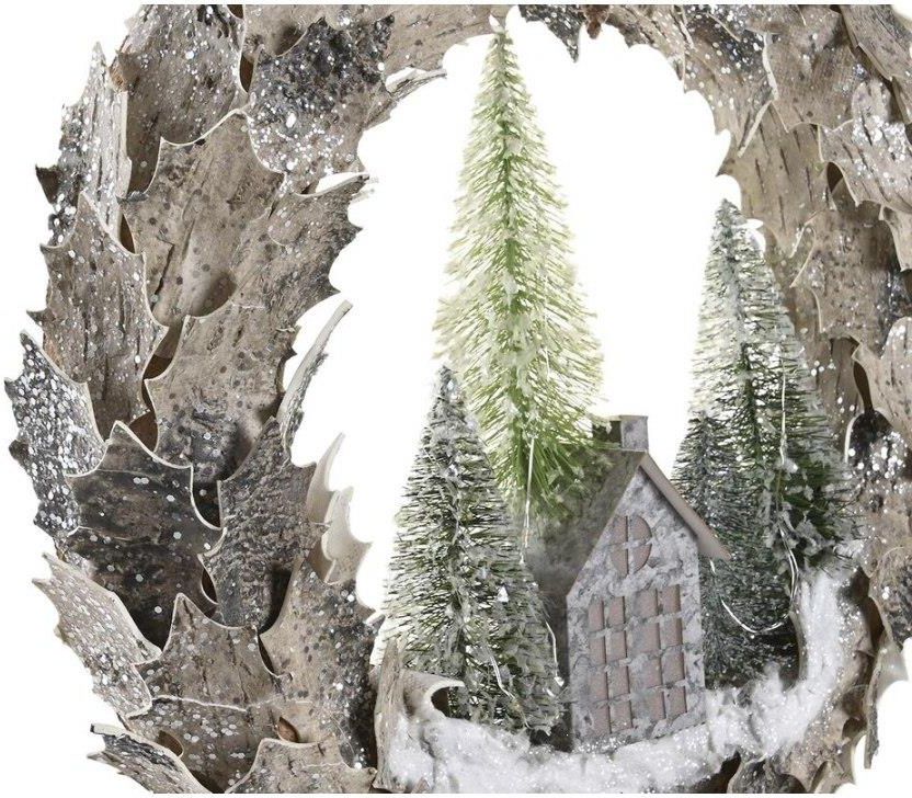 Dkd Home Decor Girlanda Bożonarodzeniowa Światło Led Domy (46X7,5 46 Cm ...
