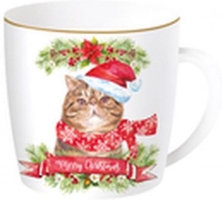Christmas Cats Kubek Porcelanowy W Blaszanym Pudełku 350Ml (Reg50247)