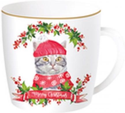 Christmas Cats Kubek Porcelanowy W Blaszanym Pudełku 350Ml (Reg50248)