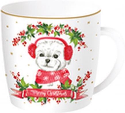 Christmas Dogs Kubek Porcelanowy W Blaszanym Pudełku 350Ml (Reg50252)