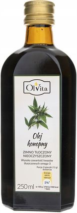 OlVita olej konopny tłoczony na zimno 250ml