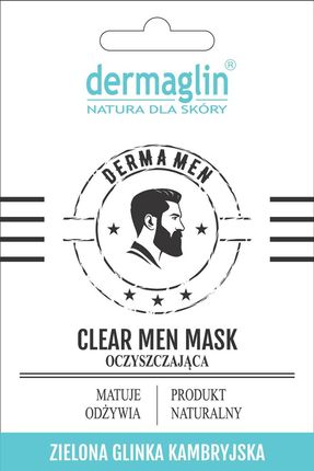 Dermaglin Derma Men Clear Mask Oczyszczająca Maseczka Do Twarzy  20 G