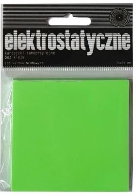 Karteczki Elektrostatyczne 75X75Mm 100K Zielone Ziemia Obiecana