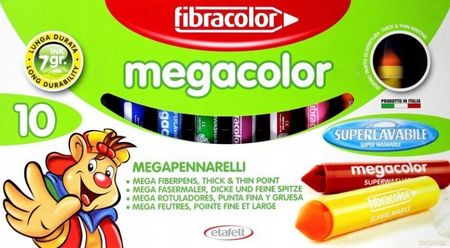 Fibracolor Flamastry Pisaki Mazaki Megacolor 10Szt