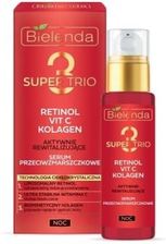 Bielenda Super Trio Retinol+ Vit C+ Kolagen Serum aktywnie rewitalizujące na noc 30ml  w rankingu najlepszych