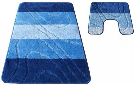 Dywany Turpol Dywan Do Łazienki Montana 05 Z Wycięciem Niebieski