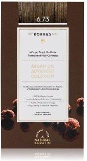 Korres Argan Oil Advanced Colorant / 6.73 Gold Cocoa Farba Do Włosów 145Ml