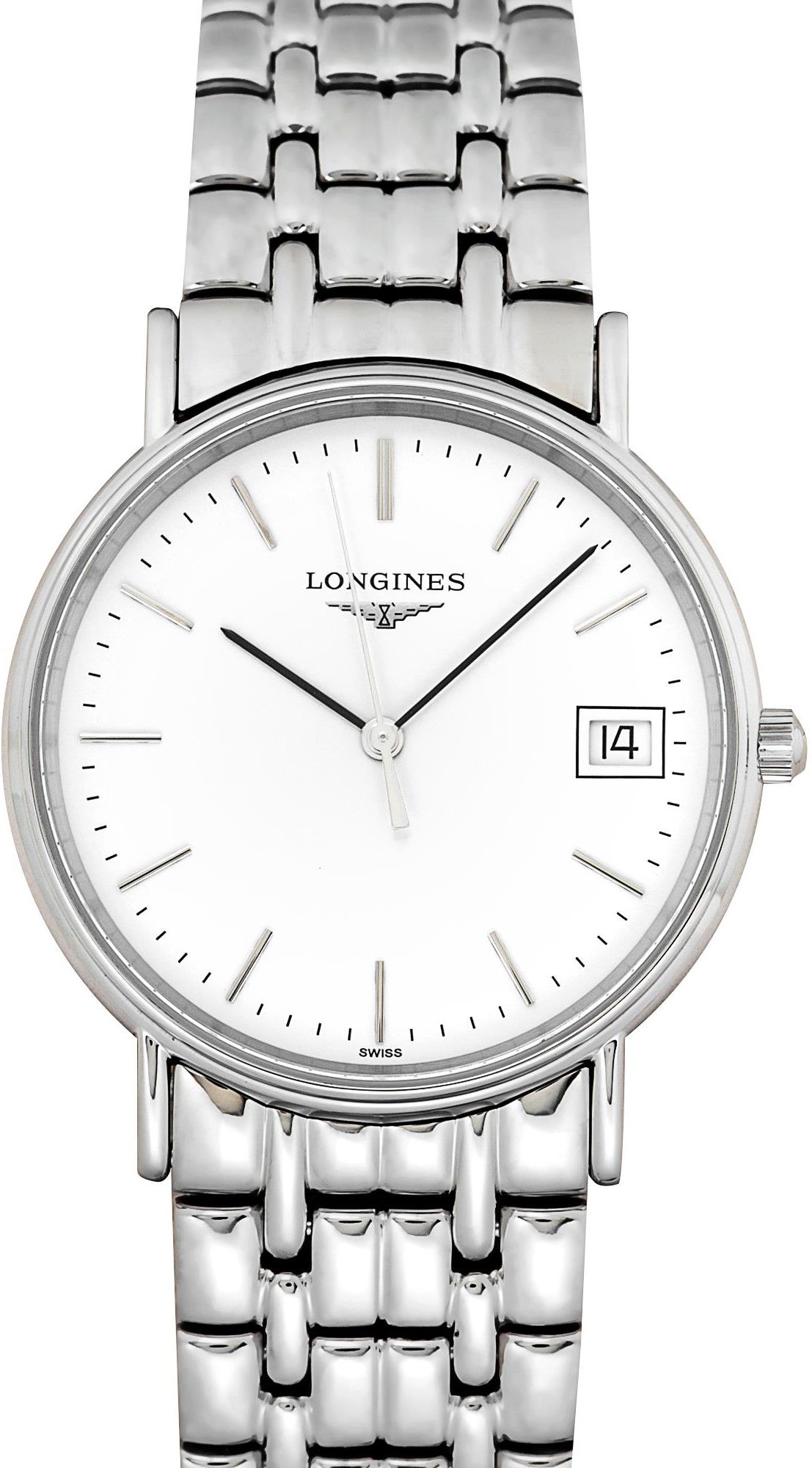 Longines Pr sence Quartz White Dial Stainless Steel L48194126