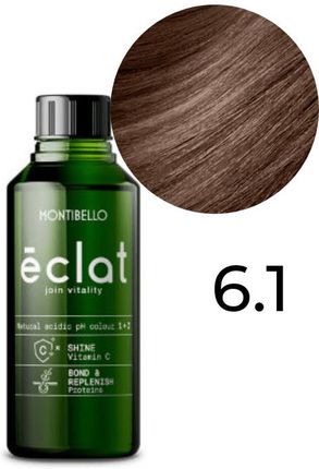 Montibello Farba Éclat 6.1 Kwaśna Rewitalizująca Ciemny Popielaty Blond 60 ml