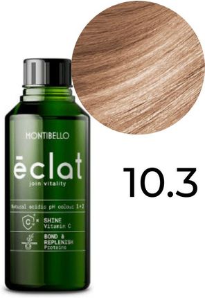 Montibello Farba Éclat 10.3 Kwaśna Rewitalizująca Platynowy Złocisty Blond 60 ml