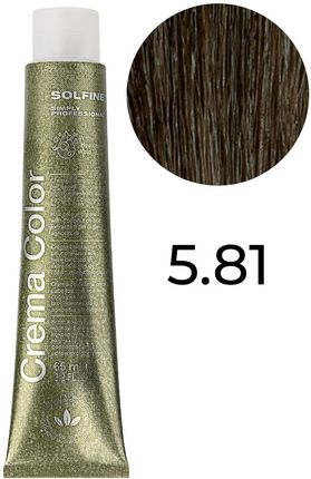 Solfine Farba Crema Color Pearl Ash 5.81 5Pc Brązowy 65Ml