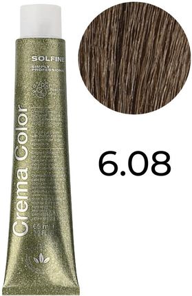 Solfine Farba Crema Color Nordic Natural 6.08 6Nn Nordycki Naturalny Ciemny Blond 65Ml