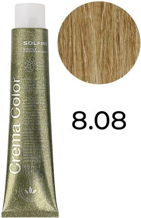 Solfine Farba Crema Color Nordic Natural 8.08 8Nn Nordycki Naturalny Jasny Blond 65Ml