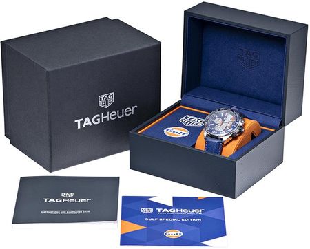 Tag Heuer Formula 1 Chronograph Gulf Special Edition Quartz Blue Dial CAZ101NFC8243 Zegarki M skie Ceny i opinie Ceneo.pl
