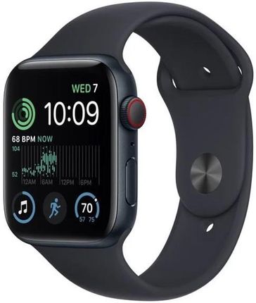 Apple Watch Se 2022 Gps + Cellular 44mm Midnight Aluminium Case With Sport Band (MNPY3DHA)