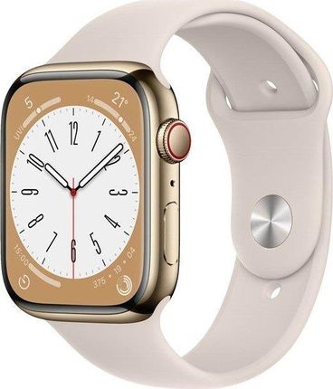 Apple Watch Series 8 Gps + Cellular 45mm Gold Stainless Steel Beżowy (MNKM3FDA)