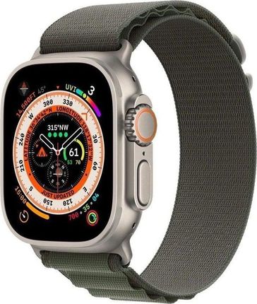 Apple Watch Ultra Gps + Cellular 49mm Titanium Case Alpine Loop Small Zielony (MNHJ3FDA)