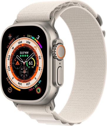 Apple Watch Ultra Gps + Cellular 49mm Titanium Case Alpine Loop Medium Beżowy (MQFR3FDA)