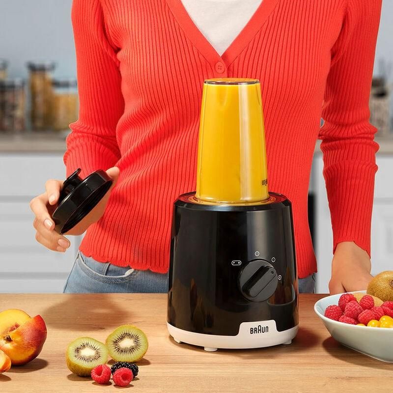 キッチン家電 BRAUN PowerBlend 1 255W 1L Braun PowerBlender 1, pojedynczy trójkątny mikser w szkle, 2