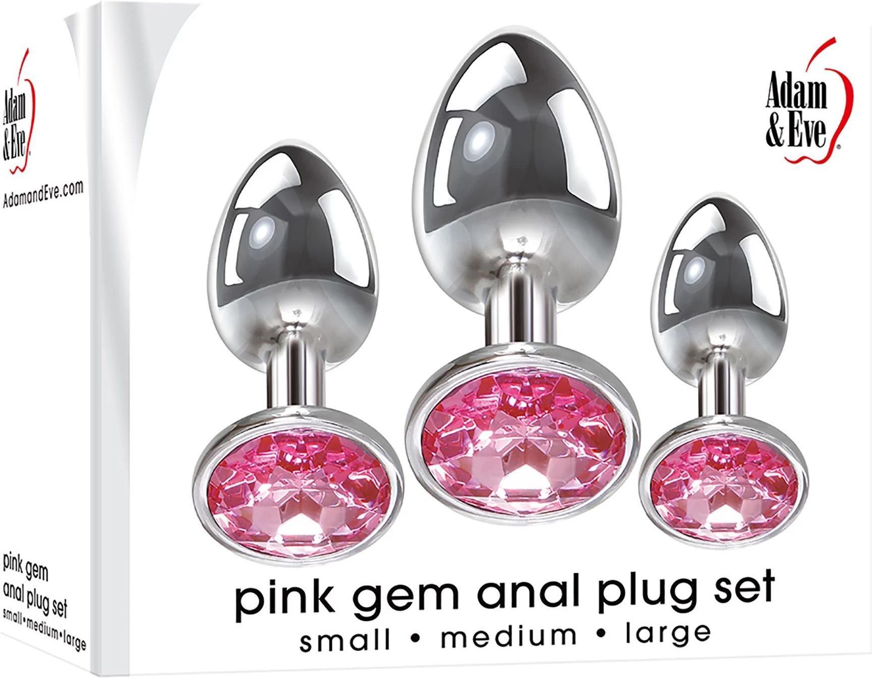 Adam And Eve Zestaw Korków Analnych Pink Gem Anal Plug Set Różowy Ceneopl 9849