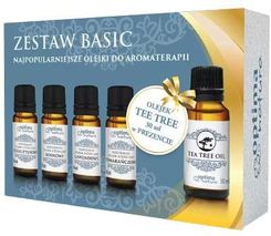 Zdjęcie OPTIMA NATURA Zestaw Basic: Olejek eukaliptusowy 10ml + Olejek sosnowy 10ml + Olejek lawendowy 10ml + Olejek pomarańczowy 10ml + Olejek Tee Tree 30ml - Mława