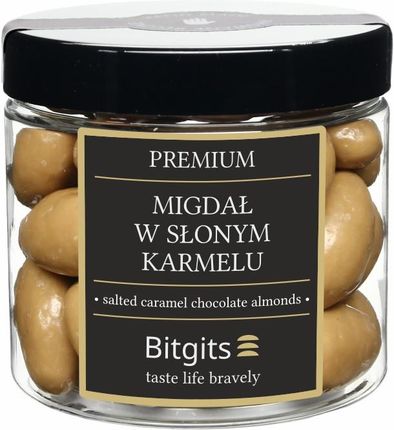 Bitgits Złoty Migdał W Słonym Karmelu S-XL Migdały W Czekoladzie O Smaku Słonego Karmelu 130g