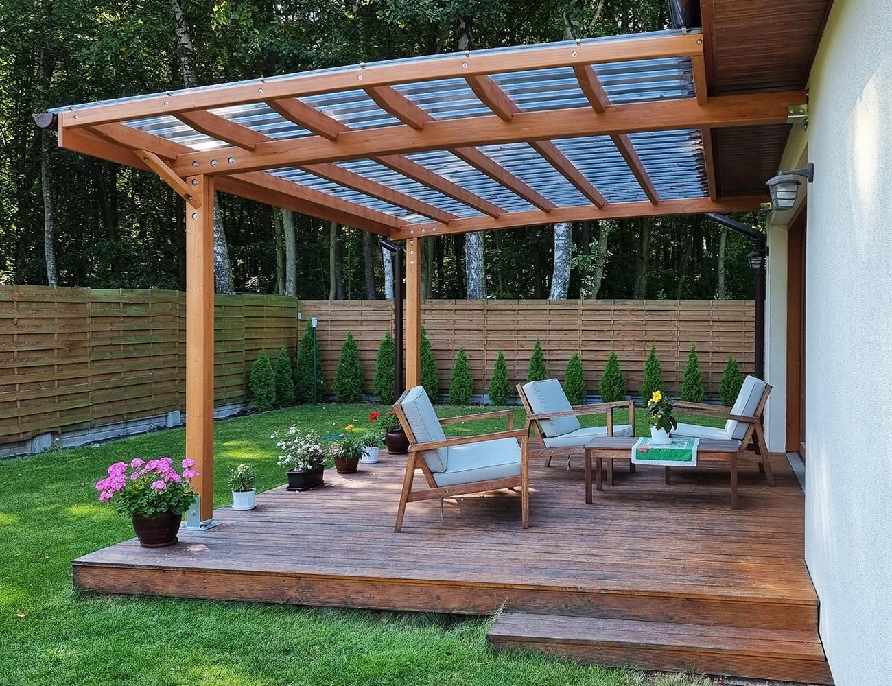 Koswood Zadaszenie Tarasu Pergola Markiza Taras 1m2 - Ceny I Opinie ...