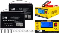 Zdjęcie Volt VPRO VRLA AGM 12V 100AH + prostownik 6PRA12866C A86 2Szt - Bieruń