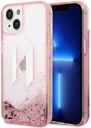 Karl Lagerfeld Klhcp14Slbklcp Iphone 14 6,1" Różowy/Pink Hardcase Liquid Glitter Big Kl (827980)