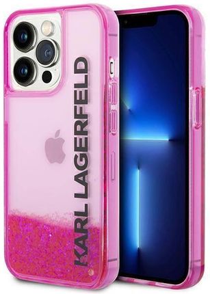 Karl Lagerfeld Klhcp14Xlckvf Iphone 14 Pro Max 6,7" Różowy/Pink Hardcase Liquid Glitter Elong (237463)