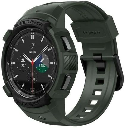 Spigen Rugged Armor Pro Samsung Watch 4 CLASSIC 46mm zielony/military green ACS04326