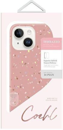 Uniq Etui Coehl Terrazzo Iphone 14 Plus 6,7" Różowy/Coral Pink (274446)