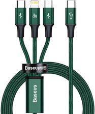 Kabel Usb-C 3W1 Baseus Rapid Series, Micro Usb / Lightning Usb-C, 20W, 1.5M (Zielony) (243079)