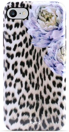 PURO Glam Sweet Leopard - Etui iPhone SE 2020 / 8 / 7 / 6s (Leo Peonies)