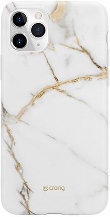 Crong Marble Case – Etui iPhone 11 Pro (biały)