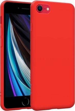 Crong Color Cover - Etui iPhone SE (2022/2020) / 8 / 7 (czerwony)