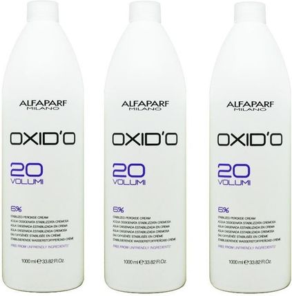 Alfaparf Oxido'O | Zestaw: Woda Utleniona W Kremie 6% 3X1000Ml